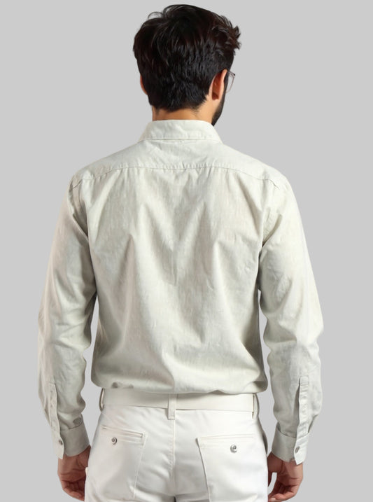 Forest Mist Cotton Linen Shirt