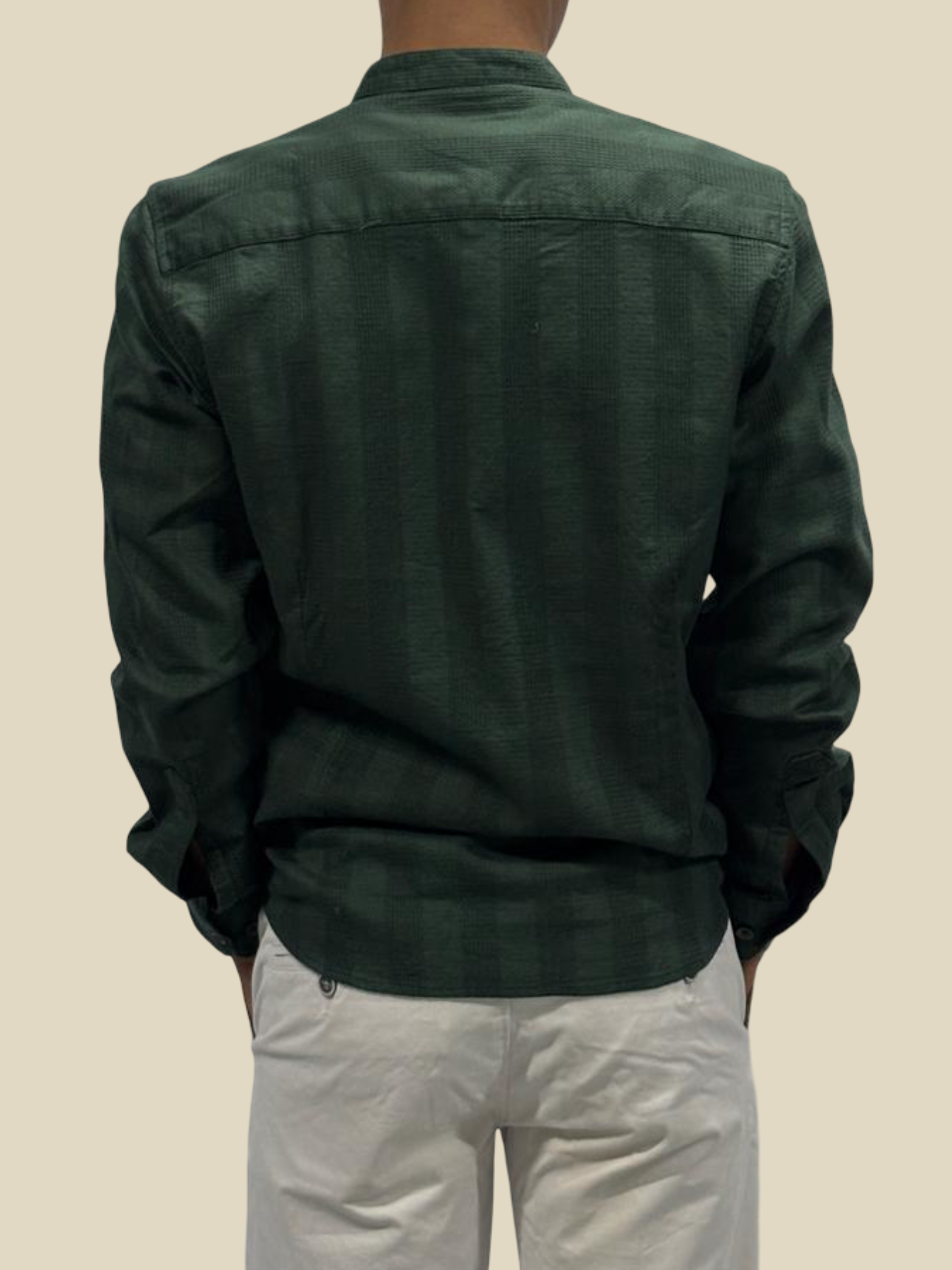 Versatile Cotton Kurta Shirt - Olive