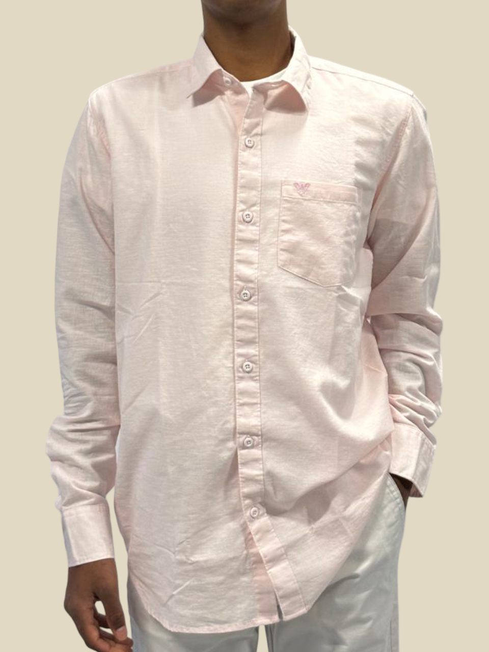 Everyday Elegance Mens Cotton Shirt – Blush