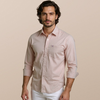 Everyday Elegance Mens Cotton Shirt – Blush