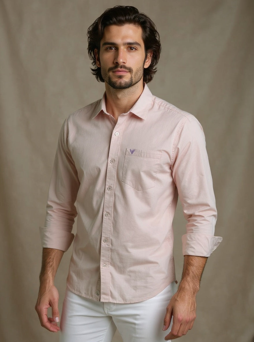 Everyday Elegance Mens Cotton Shirt – Blush
