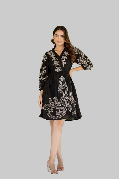 | NTYM | Black Boho COTTON DRESS