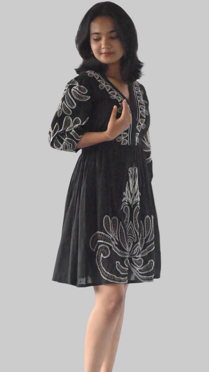 | NTYM | Black Boho COTTON DRESS