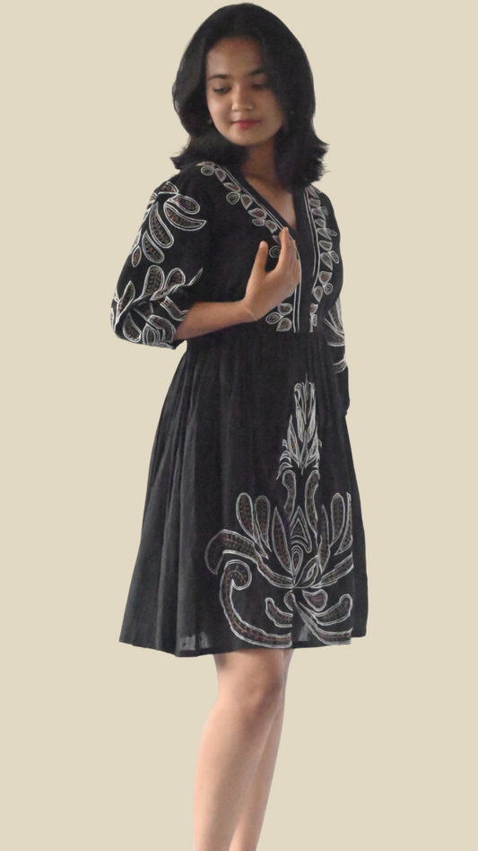 | NTYM | Black Boho COTTON DRESS