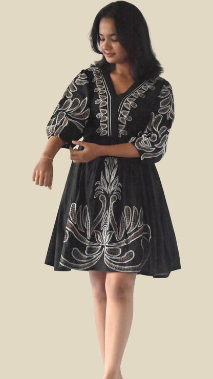 | NTYM | Black Boho COTTON DRESS