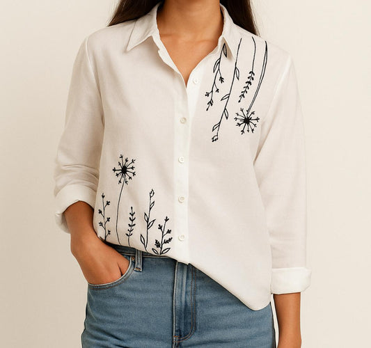 | NTYM | Vanilla Whisp COTTON SHIRT