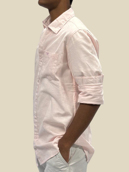 Everyday Elegance Mens Cotton Shirt – Blush